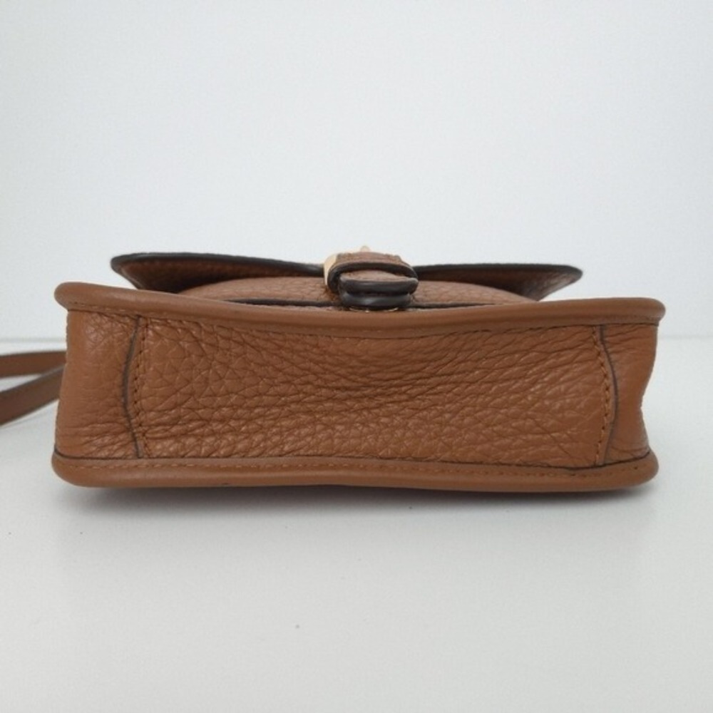 Michael Kors‎ Tan Brown Pebbled Leather Cinder Cooper Flap Crossbody Handbag - Picture 6 of 10